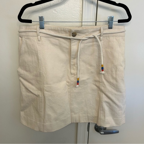 Madewell Capital A-Line Mini Skirt Size 14 Cloud Lining - Picture 3 of 8